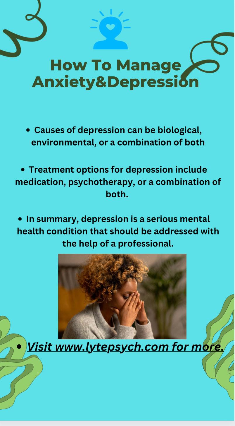 Best psychiatrist near me, learn how to manage anxiety & depression